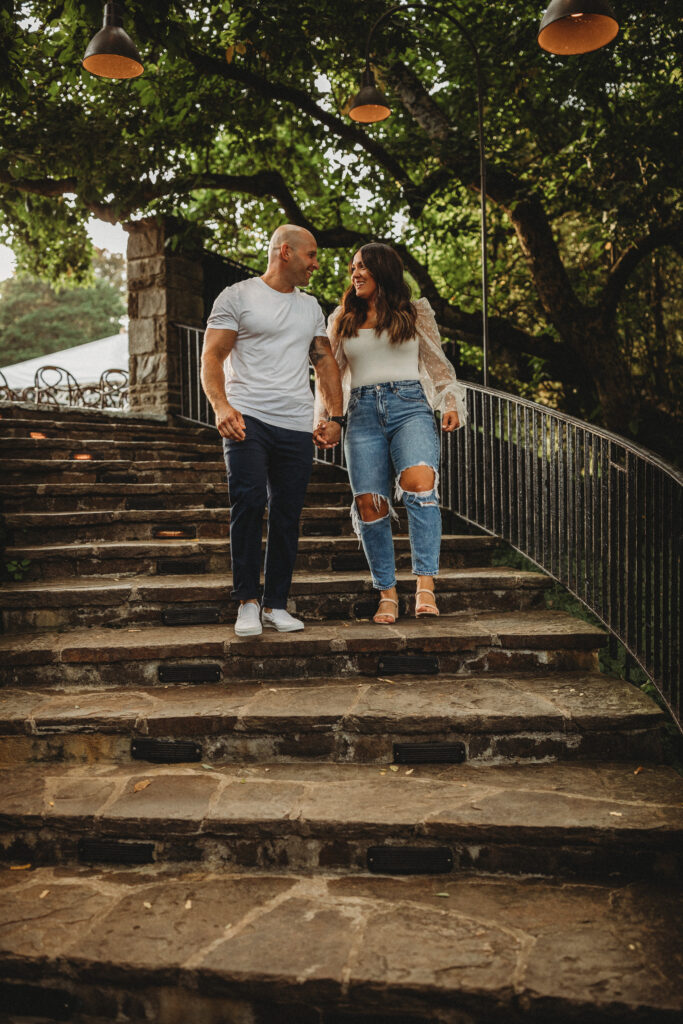 Engagement photo by Kayla Neveil Photography Philadelphia wedding photographer Philadelphia engagement photographer what to wear for engagement photos.