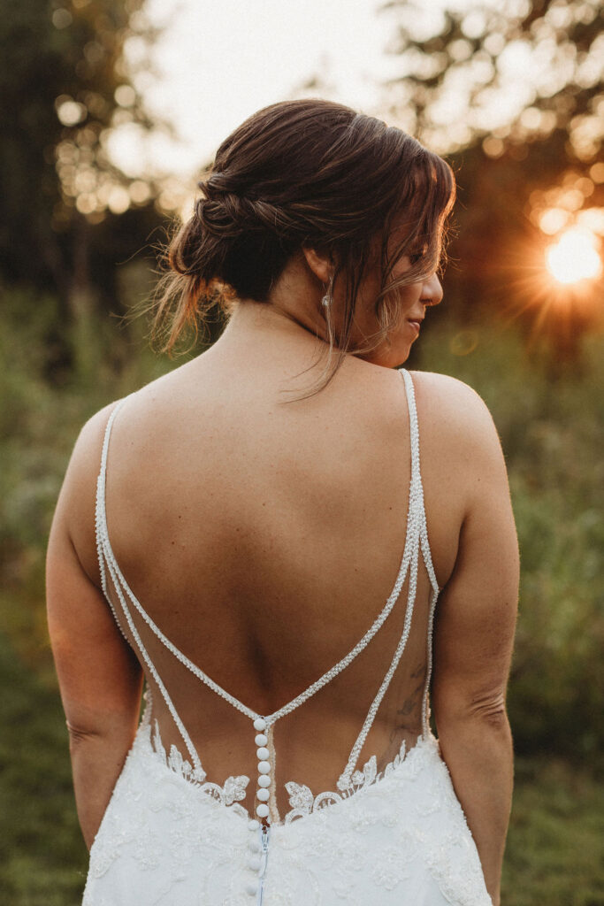 Outdoor bridal portrait