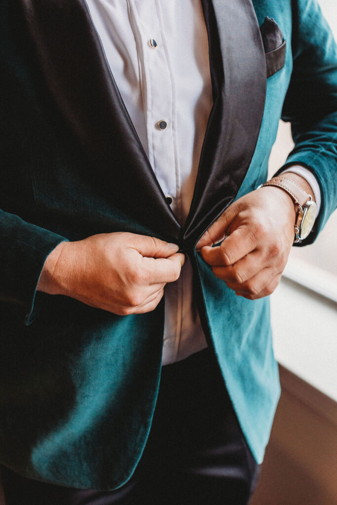 groom getting ready photo