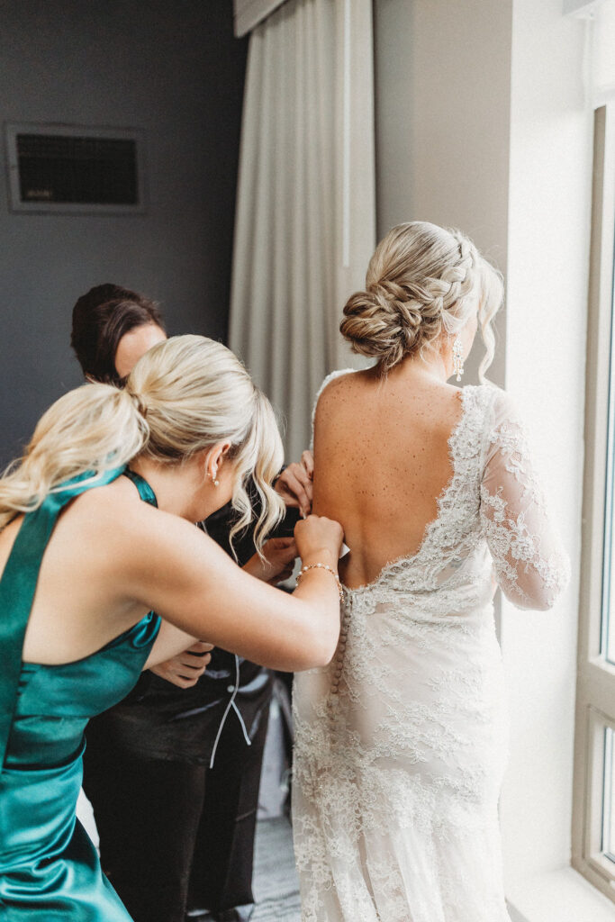 bride getting ready photo