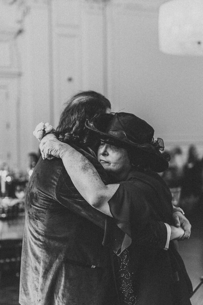 emotional groom and mom dance