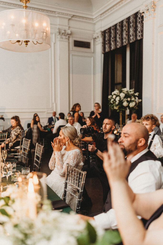 emotional groom and mom dance