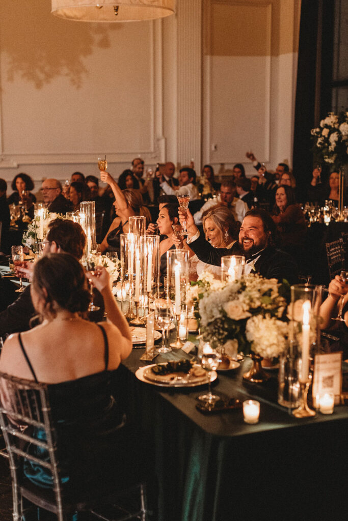 wedding reception at the downtown club in philadelphia